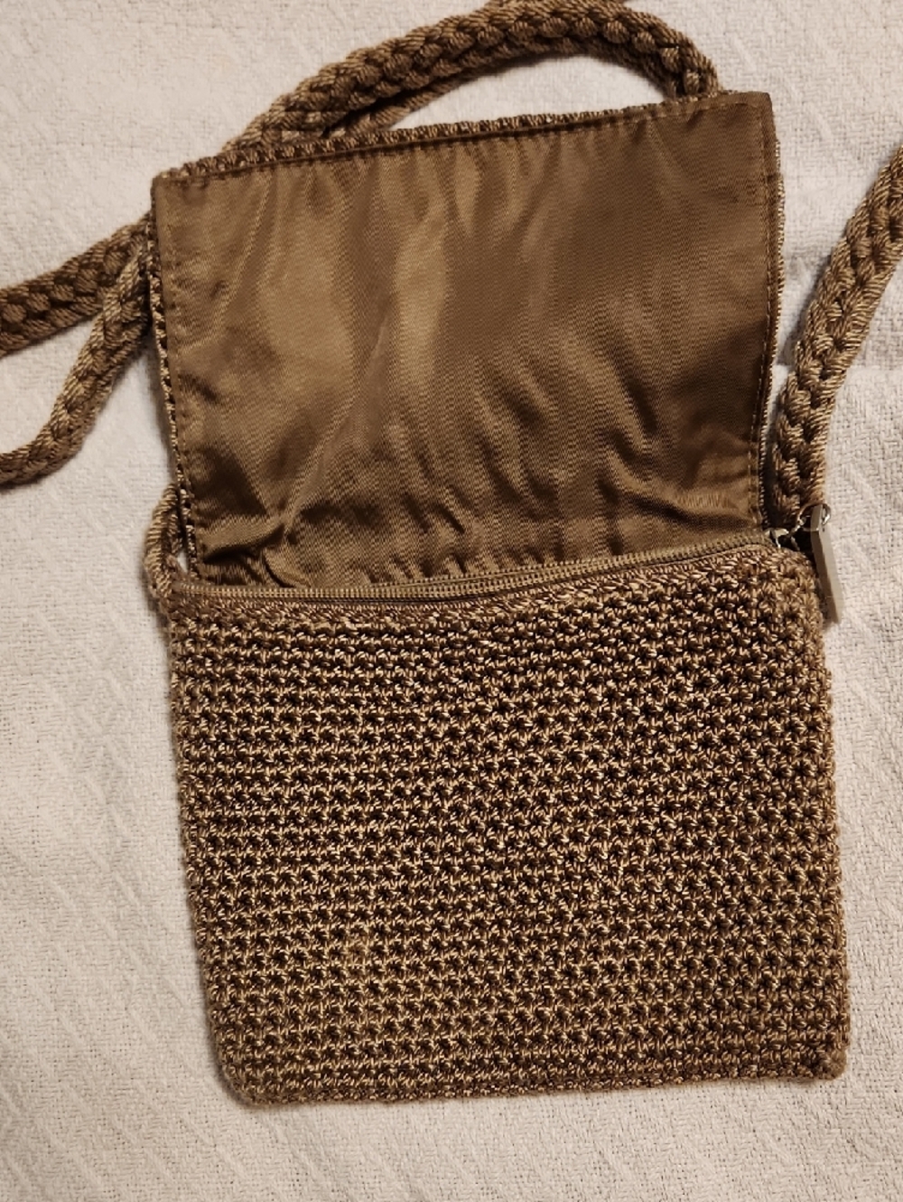 The Sak Woven Braided Crossbody in Brown - Picture 2 of 5